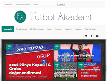 Tablet Screenshot of futbolakademi.net